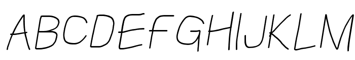 Kabina SemiBold Oblique Font UPPERCASE