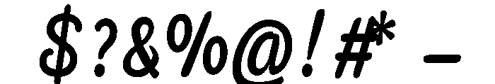 Kadungenjoy Regular Font OTHER CHARS