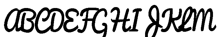 Kadungenjoy Regular Font UPPERCASE