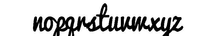 Kadungenjoy Regular Font LOWERCASE