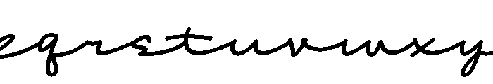 Kaflina Oblique Regular Font LOWERCASE