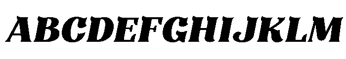 Kaftus-Oblique Font UPPERCASE