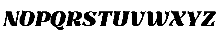Kaftus-Oblique Font UPPERCASE