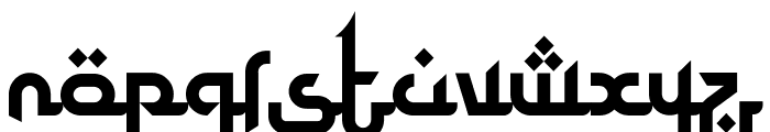 Kahfi Font LOWERCASE