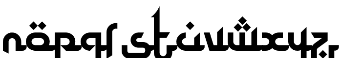 Kahfi Font LOWERCASE