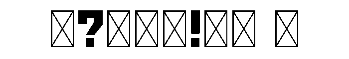 Kaiju Condensed Font OTHER CHARS