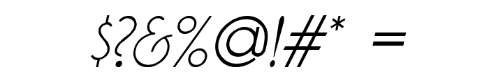 Kaineko Italic Font OTHER CHARS