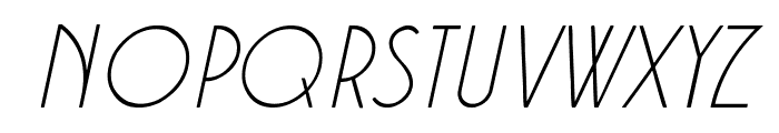 Kaineko Italic Font UPPERCASE