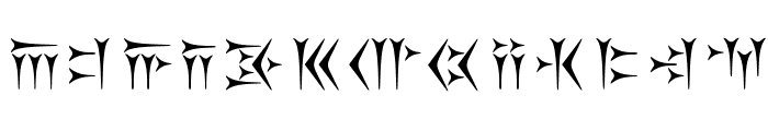 Kakoulookiam Font LOWERCASE
