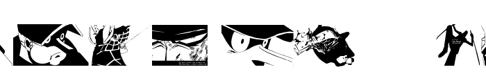 Kaku Dingbats One Piece Art One Piece Area Font LOWERCASE
