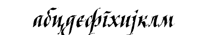 KaligrafCyr Font LOWERCASE