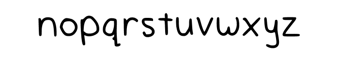 Kalis Handwriting Regular Font LOWERCASE