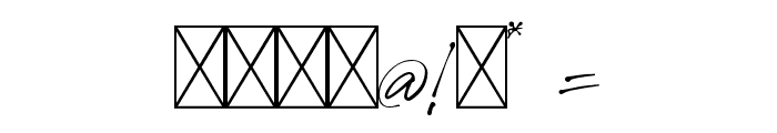 Kallimata Script Font OTHER CHARS