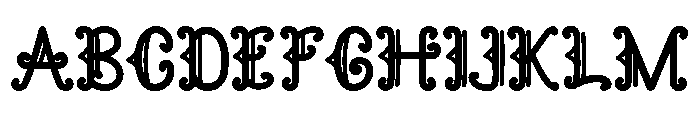 Kamandungan Regular Font UPPERCASE