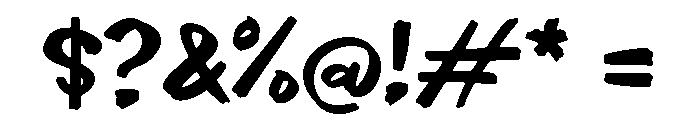 Kamezo Font OTHER CHARS