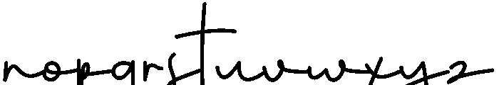 Kanaya Font LOWERCASE
