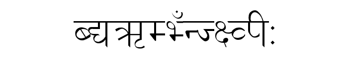 Kanchan Regular Font UPPERCASE