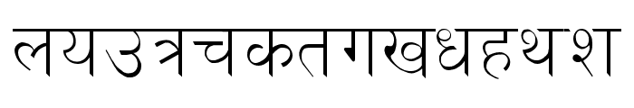 Kanchan Regular Font LOWERCASE