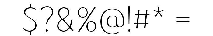 Kandira PERSONAL Thin Font OTHER CHARS