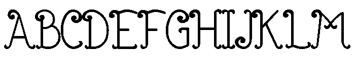 Kanita Klara Font UPPERCASE