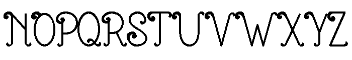 Kanita Klara Font UPPERCASE