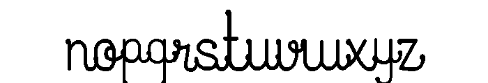 Kanita Klara Font LOWERCASE