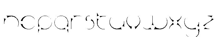 Kaptor Font LOWERCASE