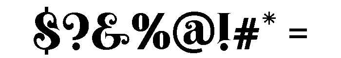 Karethtrial Regular Font OTHER CHARS
