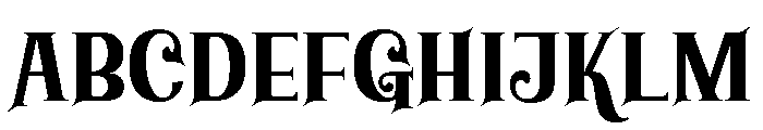 Karethtrial Regular Font UPPERCASE
