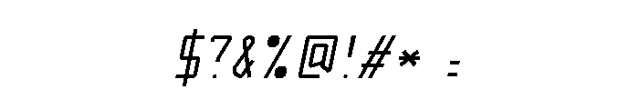 KarpowThin Italic Font OTHER CHARS