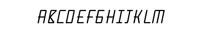 KarpowThin Italic Font UPPERCASE