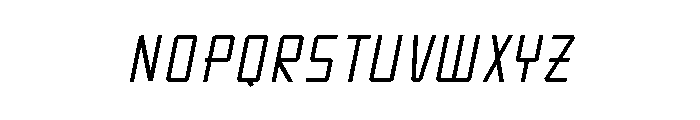 KarpowThin Italic Font UPPERCASE