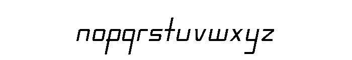 KarpowThin Italic Font LOWERCASE