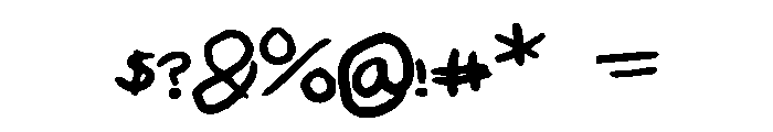KasCrackFont Font OTHER CHARS