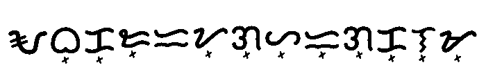 Kasarinlan Baybayin Fon Regular Font UPPERCASE