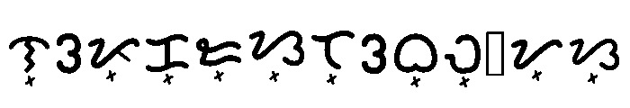 Kasarinlan Baybayin Fon Regular Font UPPERCASE