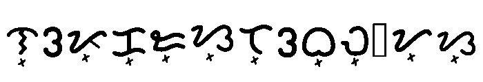 Kasarinlan Baybayin Fon Regular Font LOWERCASE