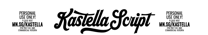 Kastella Script PERSONAL USE Regular Font OTHER CHARS