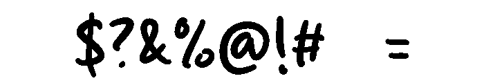 Katalish Script Font OTHER CHARS