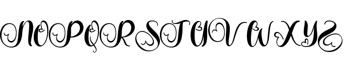 Katarina Valentine Font UPPERCASE
