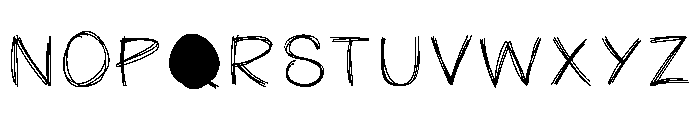 KateSketchyPrint Font UPPERCASE