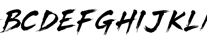 Katsuno Japan Italic Demo Italic Font UPPERCASE