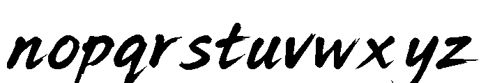 Katsuno Japan Italic Demo Italic Font LOWERCASE