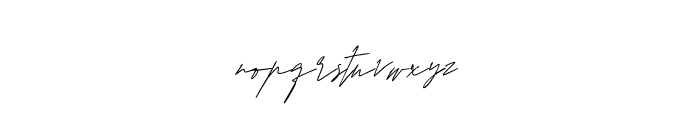 KattelaSignature Font LOWERCASE