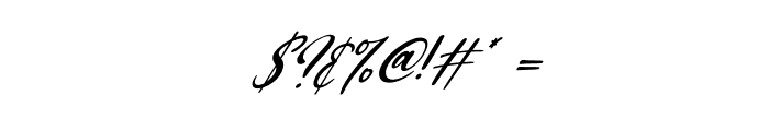 Katterine Rose Italic Font OTHER CHARS