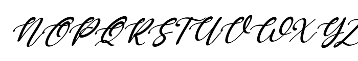 Katterine Rose Italic Font UPPERCASE