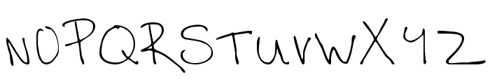 Katy handwriting 1 Medium Font UPPERCASE