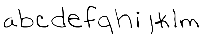 Katy handwriting 1 Medium Font LOWERCASE