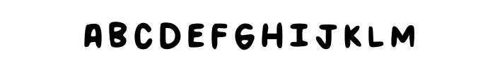 Kau_bubbly Regular Font UPPERCASE