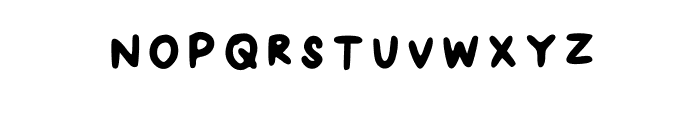 Kau_bubbly Regular Font UPPERCASE